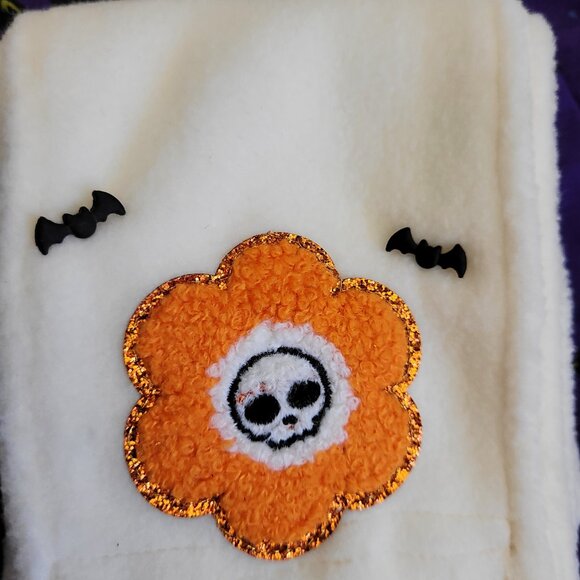 Spooky Bats 2pc Halloween Outfit/scarf set for 11" Mattel Child Grogu Yoda dolls - Picture 5 of 7